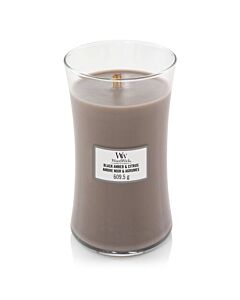 Woodwick Large Jar Black Amber & Citrus